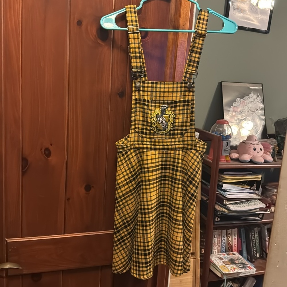 Hot Topic Harry Potter Hufflepuff Plaid Skirtall Size XS - Picture 4 of 9